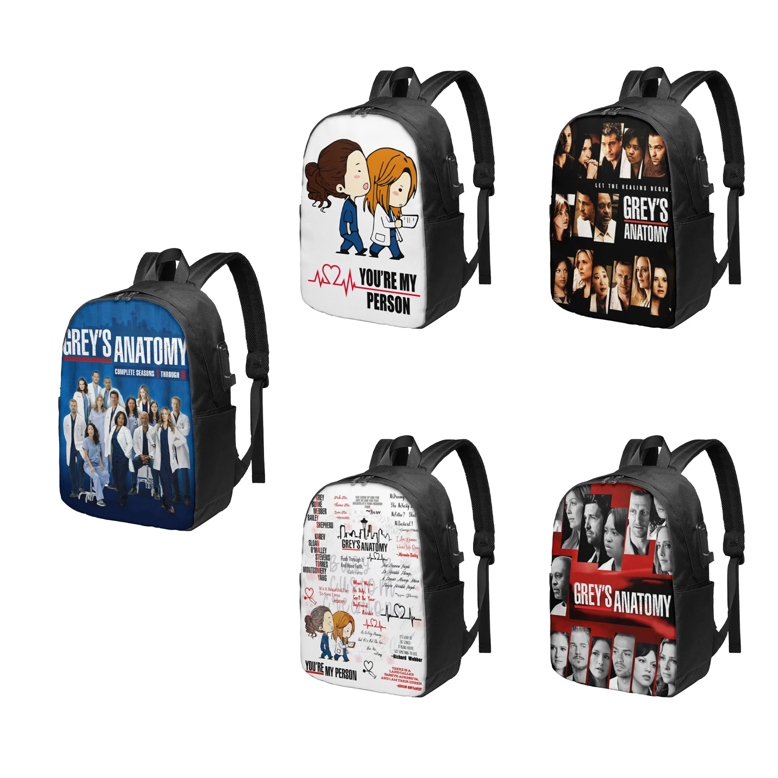 

Дорожный рюкзак для ноутбука с USB-портом, унисекс