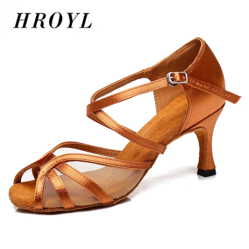 HROYL/Новинка Женская обувь для латинских танцев Обувь бальных Танцевальная танго