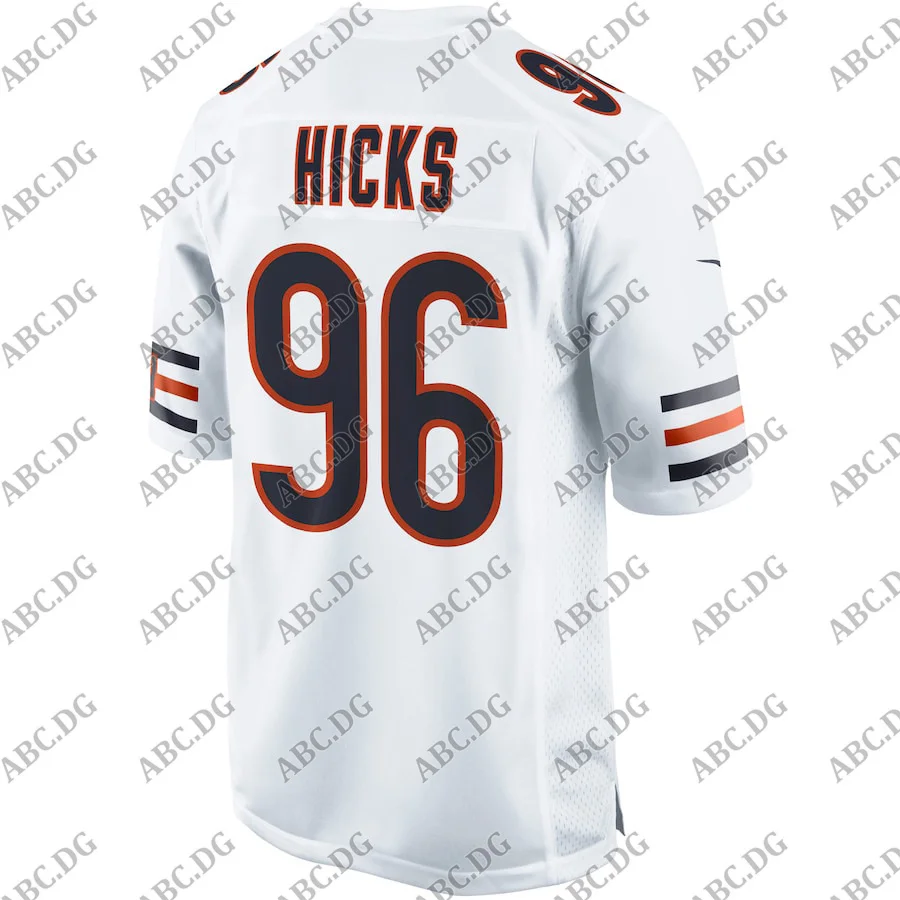 

Customized Stitch American Football Jersey Men Women Kid Youth Chicago Akiem Hicks White Event Game Jersey