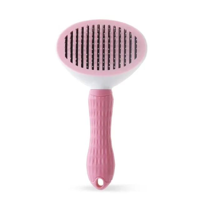 pink2 OUYXR Щетка для собак, быстрая очистка, длинные волосы, игла, расческа для удаления волос домашних животных, грабли, щетка для кошек, инструмент для ухода за шерстью - Цвет: pink2