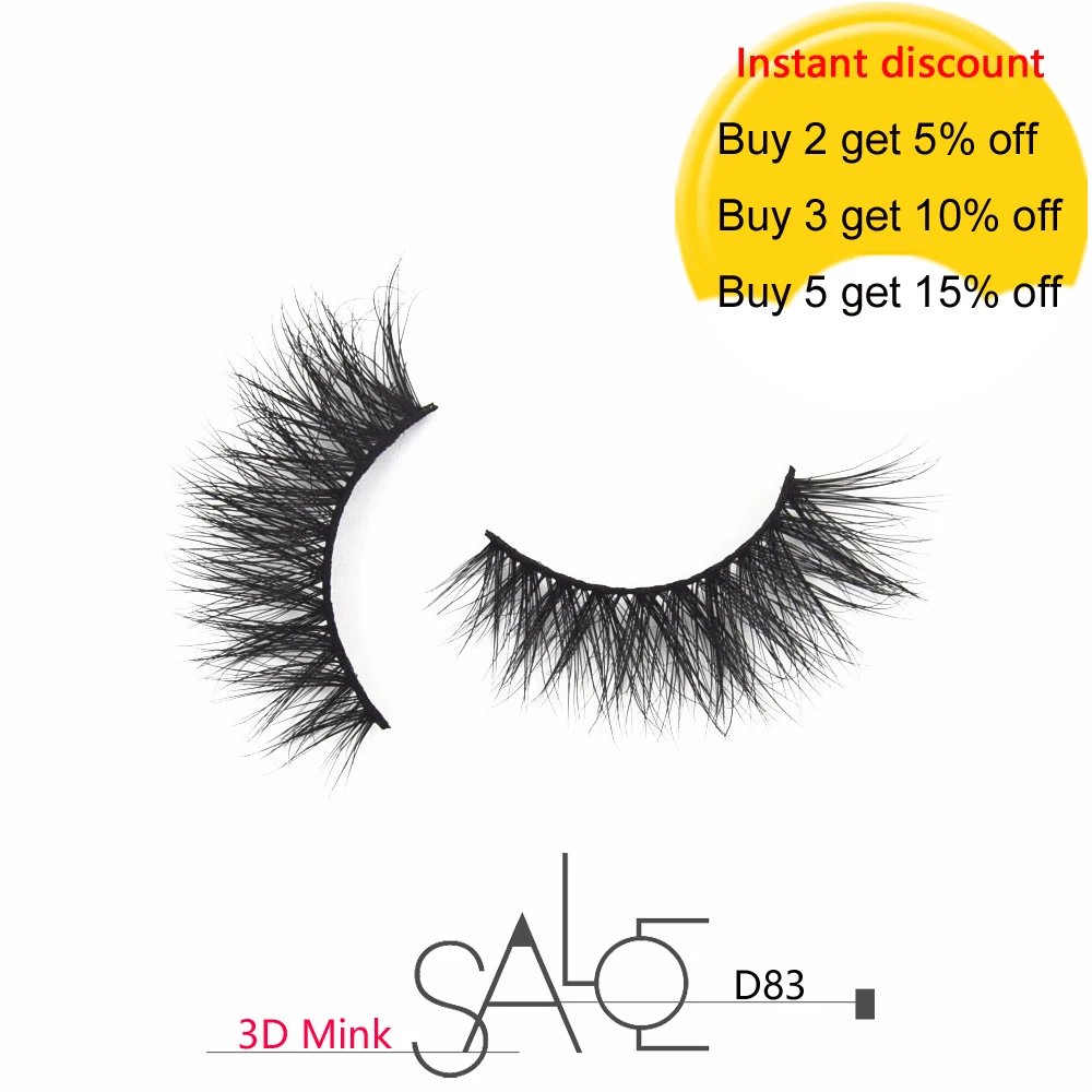 Натуральные ресницы 3D норковые без жестокости Многоразовые Накладные ручной