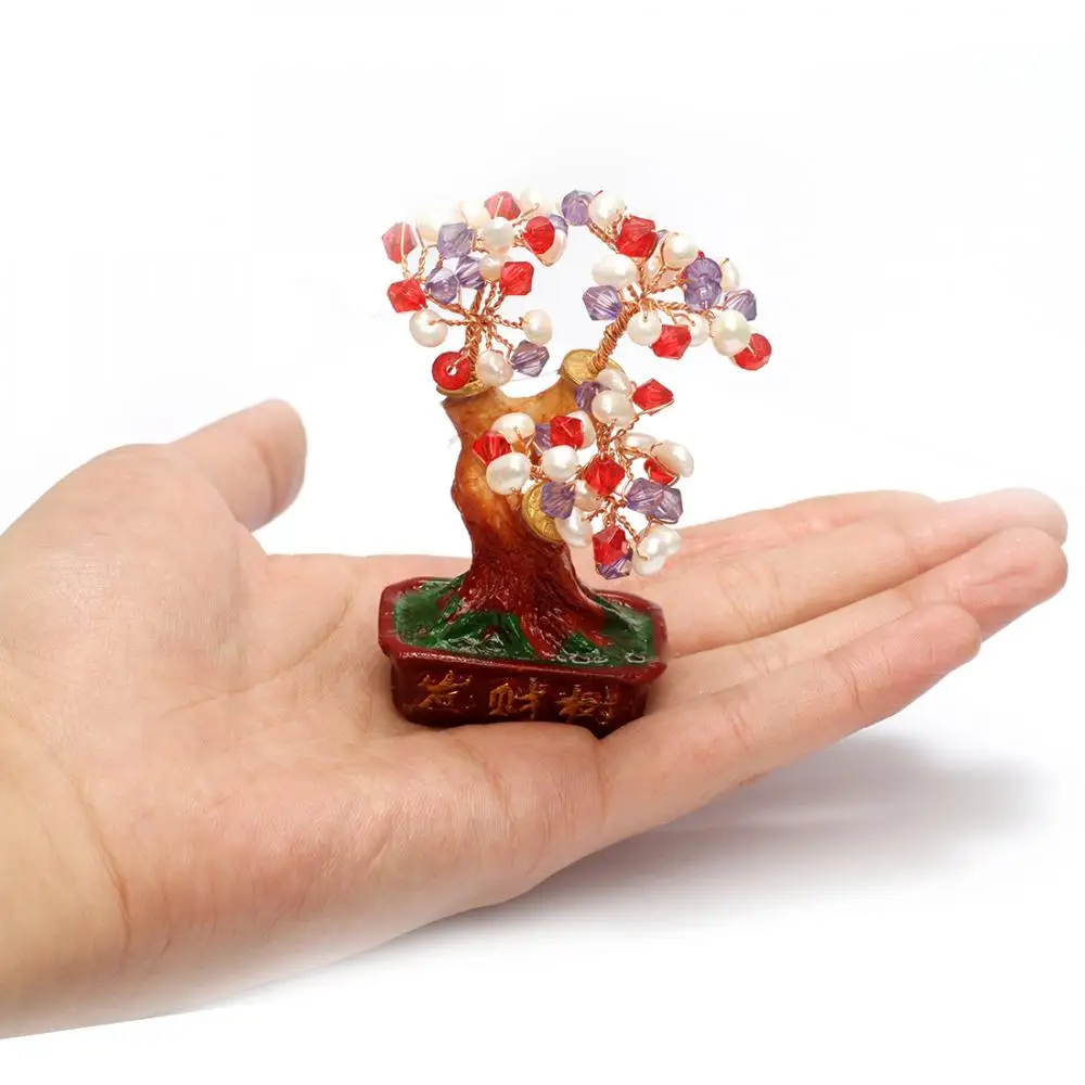 

Crystal Yuanbao Tree With Pearl Delicate Fortune Tree Ornament Creative Money Tree Ornament Wedding Hotel Celebration Lucky Gift