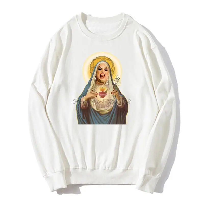 Свитшот мужской с принтом Богоматерь королева Джон Уотерс Культовая толстовка
