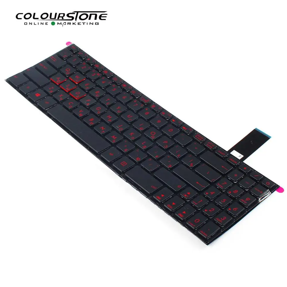 Клавиатура для ноутбука YX570Z FX570UD F570 NX580V X570 черная подсветка Русская клавиатура