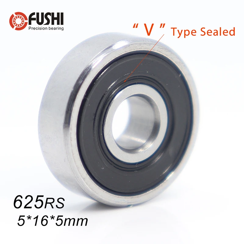 625RS подшипник ABEC-5(10 шт) 5*16*5 мм миниатюрные герметичные 625-2RS шарикоподшипники 625 2RS для VORON Mobius 2/3 3d принтер
