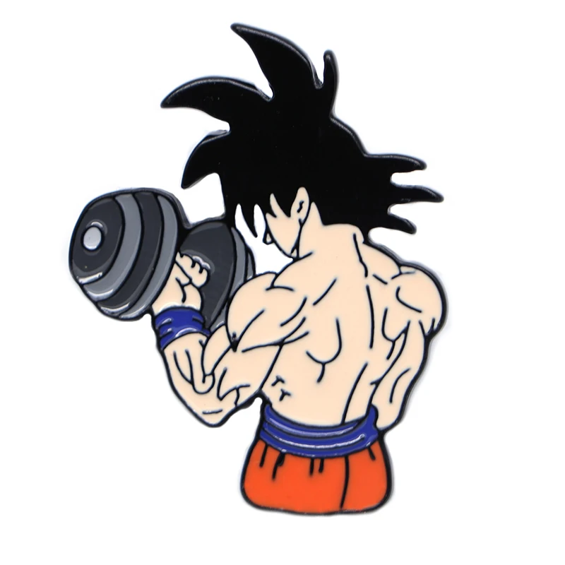 Мультфильм аниме рюкзак булавки Жемчуг дракона эмаль Спорт Сон Гоку отворот