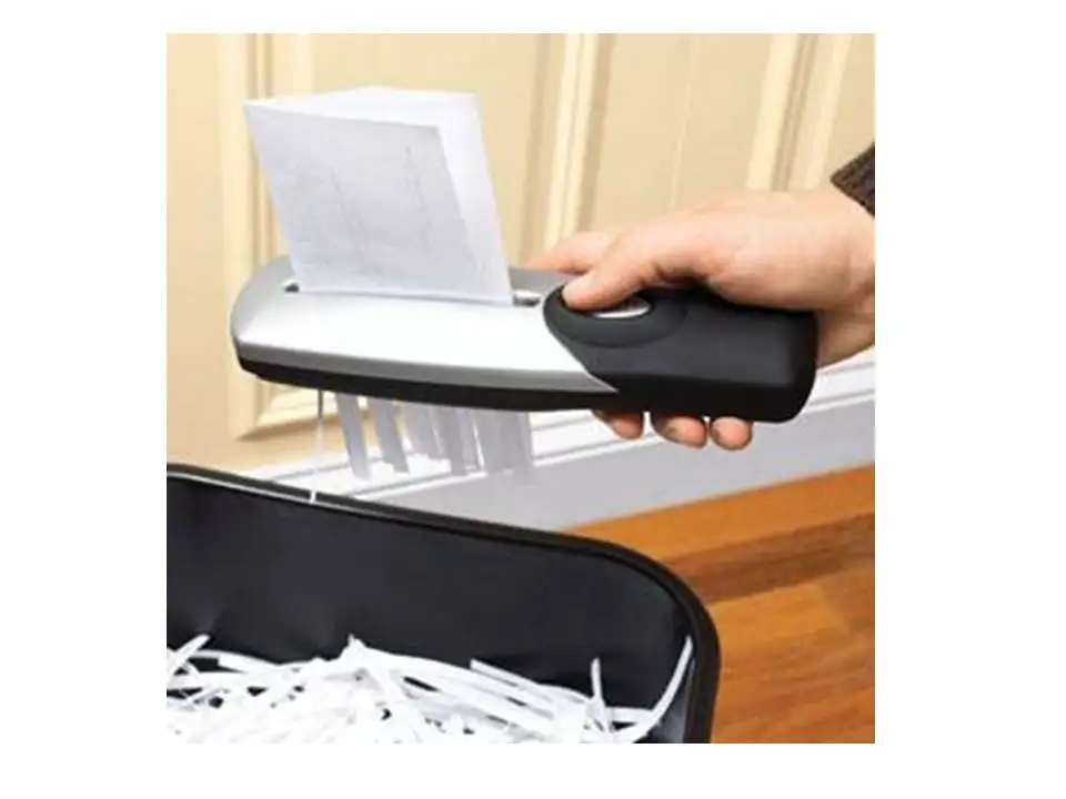 Бесплатная доставка LIZENGTEC Mini Handheld USB &amp 4 * AA battery Two Power измельчитель бумаги (без