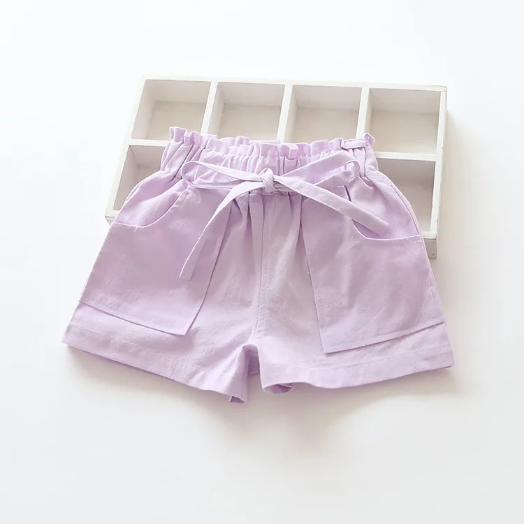 Шорты для маленьких девочек детские короткие брюки повседневные штаны