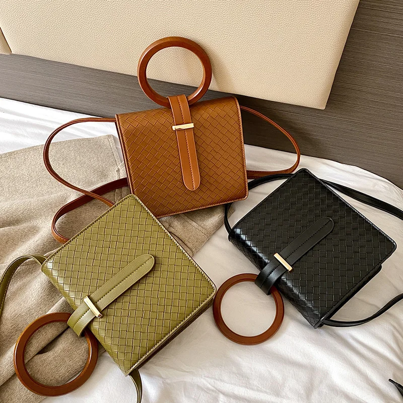 

New Fashion Lady Small Square Bag High Quality Leather Women Handbag Luxury Brand Designer Female Shoulder Messenger Bag 2021