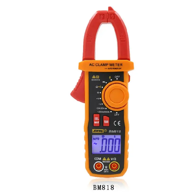 

BM818/BM819 Digital Multimeter Clamp Meter Auto Range Measurement Voltmeter
