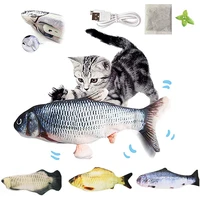 electronic flopping cat kicker fish toy realistic flopping fish wiggle fish catnip toys plush interactive cat toys for cat