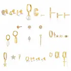 CANNER 345 шт.комплект, маленькие серьги-гвоздики с фианитом для пирсинга, маленькие серьги-гвоздики для ушей для женщин, ювелирные изделия, подарки