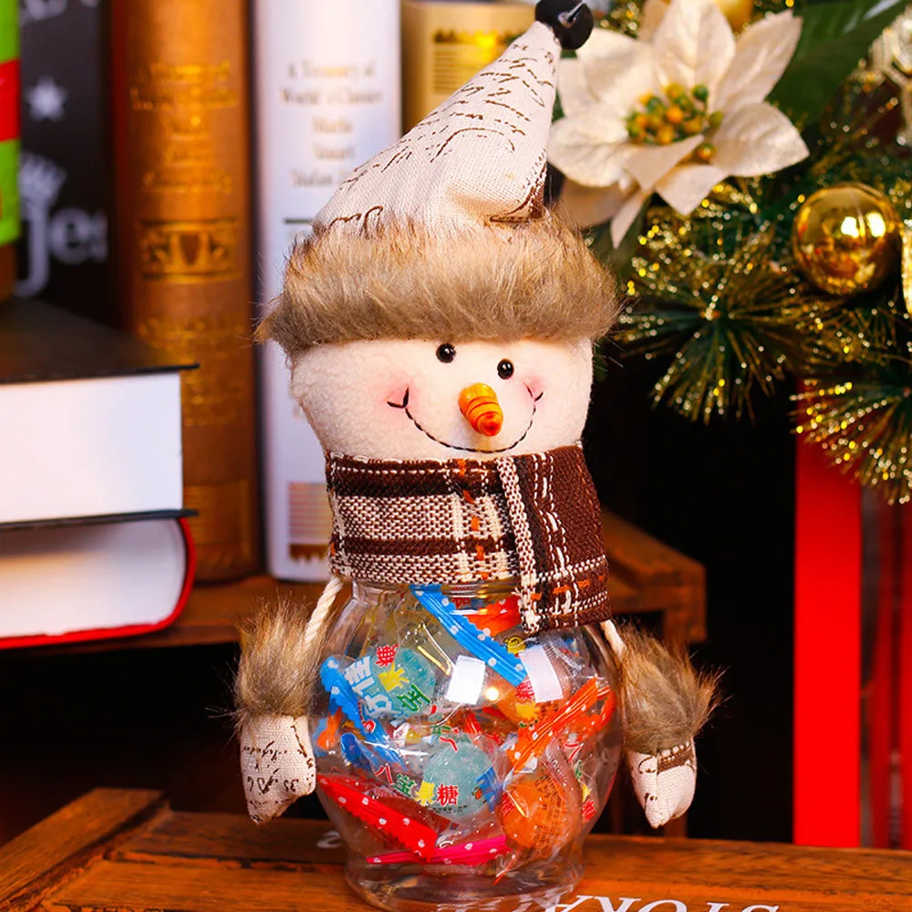 Рождественская ваза для конфет навалом баночка продукта банки с милым