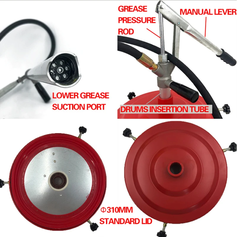 Смазка ручная для смазки смазочный пистолет с нажимным стержнем удобный и