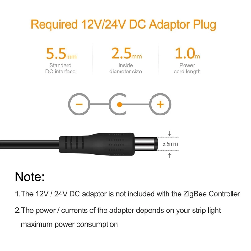 

ZIGBEE RGBW Smart LED Strip Controller DC 12V 24V RGBCCT LED Controller Work with Echo Plus Smartthings Zigbee 3.0 Hub