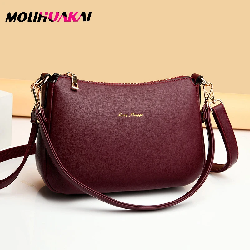 

MOLIHUAKAI Роскошная мягкая кожаная сумка высокого качества женская сумка дизайнерская модная женская сумка через плечо для женщин 2022