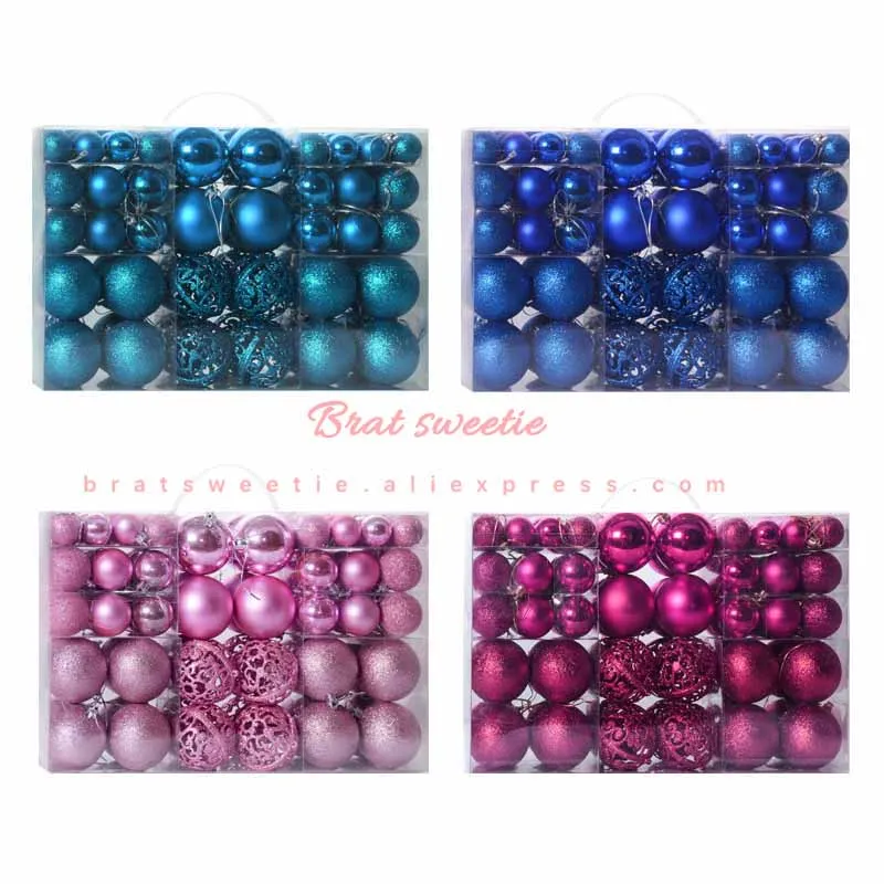 100 шт. с диагональю экрана 3-6 см украшения для рождественской елки шар-Безделушка