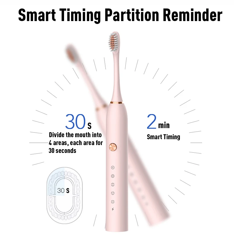 

Sonic Electric Toothbrush Adult Ultrasonic Automatic Dentist Teeth whitening Tools USB Rechargeable Electric Tooth Brushes
