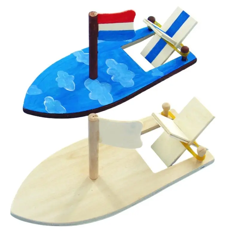 Игрушки для рисования сборные строительные комплекты модель корабля деревянный