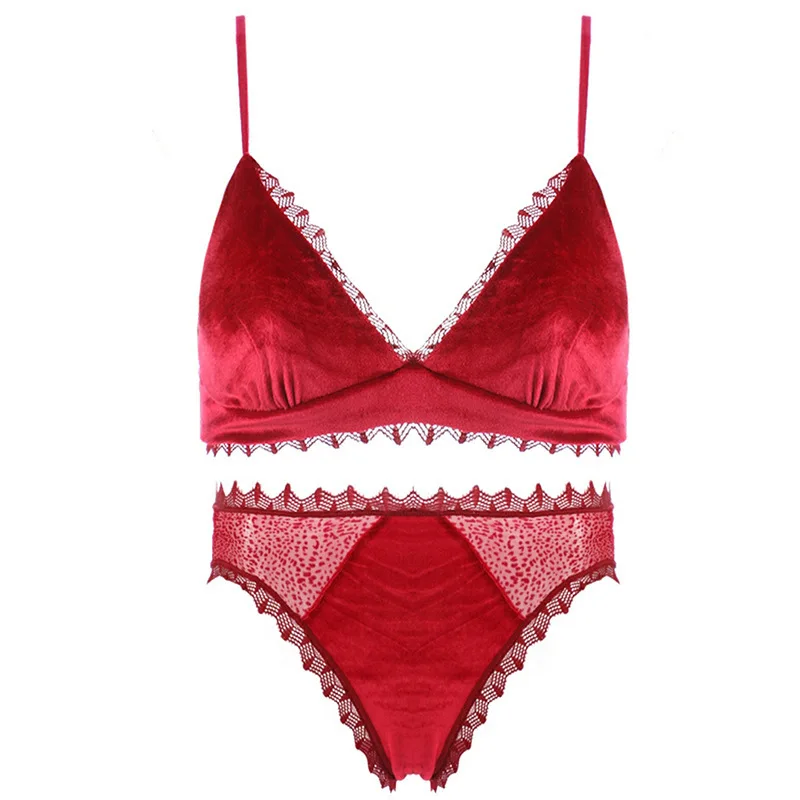 

Lingerie Sexy Hot Intimates Bra Sets Panty G-string Transparent Lace Brief SetsUnderwear ropa interior sujetador sous-vetements