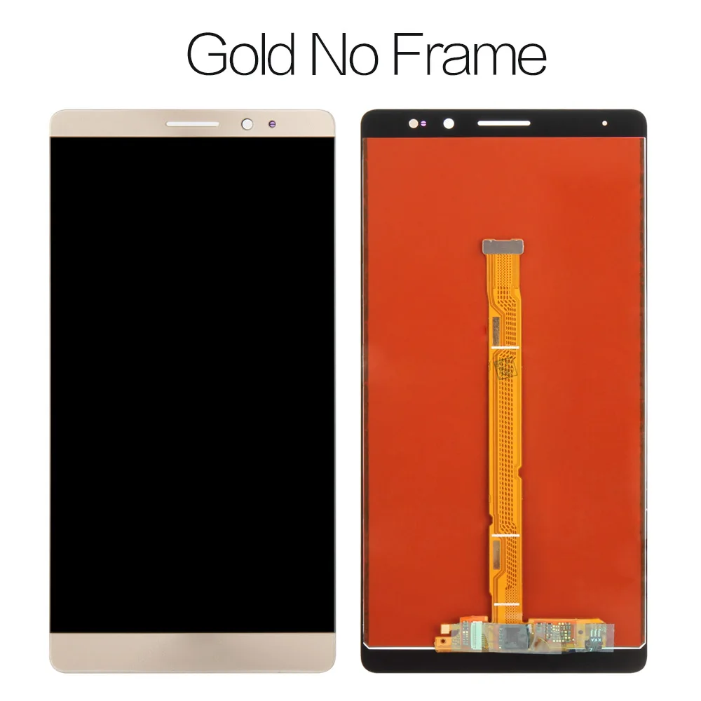 Для HUAWEI mate 8 дисплей Замена ЖК сенсорный экран с рамкой дигитайзер сборка для HUAWEI mate 8 ЖК NXT-L29 NXT-AL10 - Цвет: gold no Frame