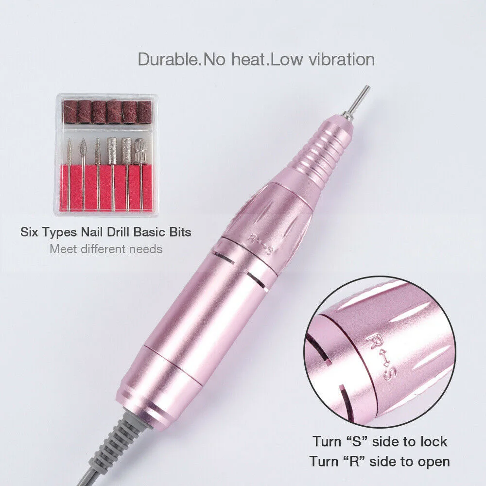 5 in 1 Nail Polishing Machine 30000RPM 18W Nail Dust Vacuum Cleaner 72W LED UV Lamp Manicure Machine ELectric Nail Drill