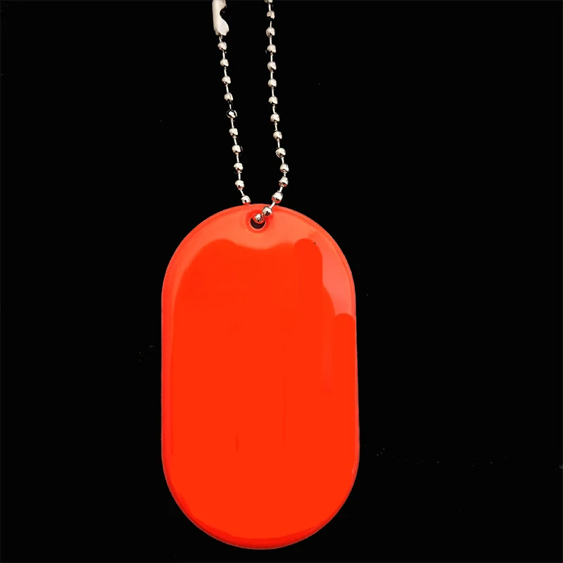 

Овальной формы, светоотражающий брелок для безопасности дорожного движения, светоотражающий кулон, автомобильный брелок «сделай сам»