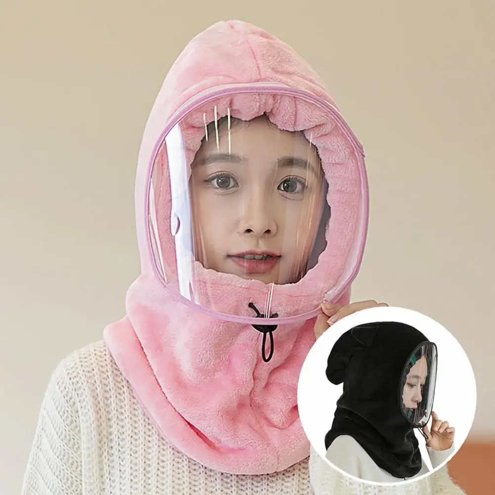 

Женская шапка, модная ветрозащитная плотная велосипедная шапка, практичная Съемная линза, женская шапка для ушей