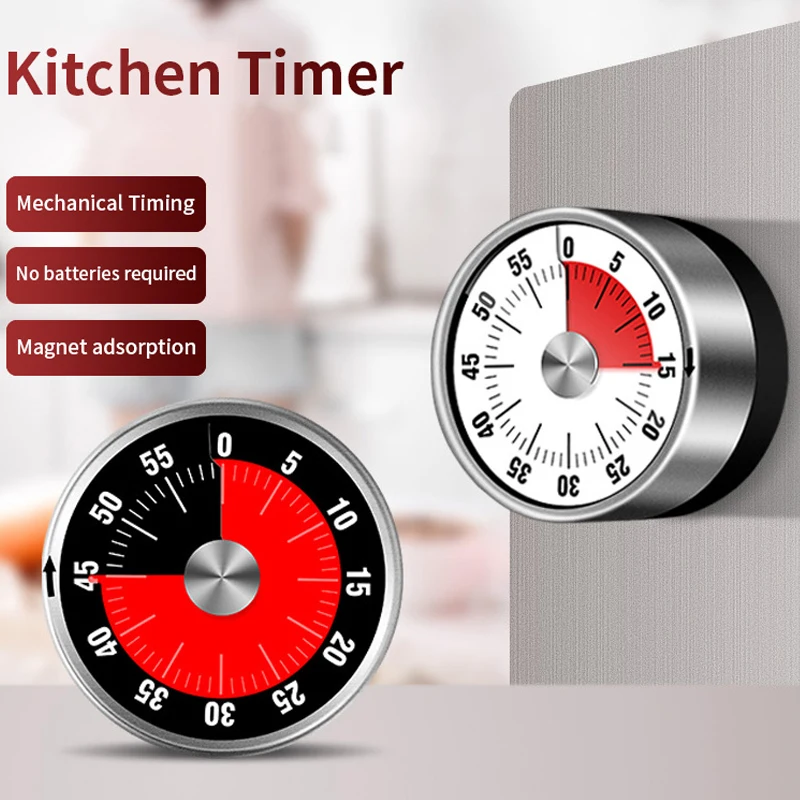 

Круглый кухонный таймер, напоминание о времени, кухонные гаджеты, часы для приготовления пищи с магнитным основанием, обратный отсчет, буди...