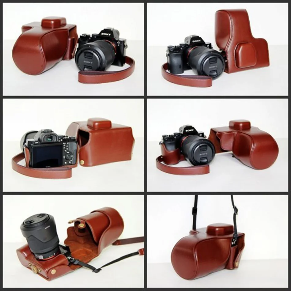 Чехол из искусственной кожи для камеры Sony ILCE-7R A7R (28-70) защитный чехол