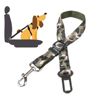 pet dog car seat belt adjustable harness vehicle safety seat belt leash for small medium dogs cats travel clip nylon mesh