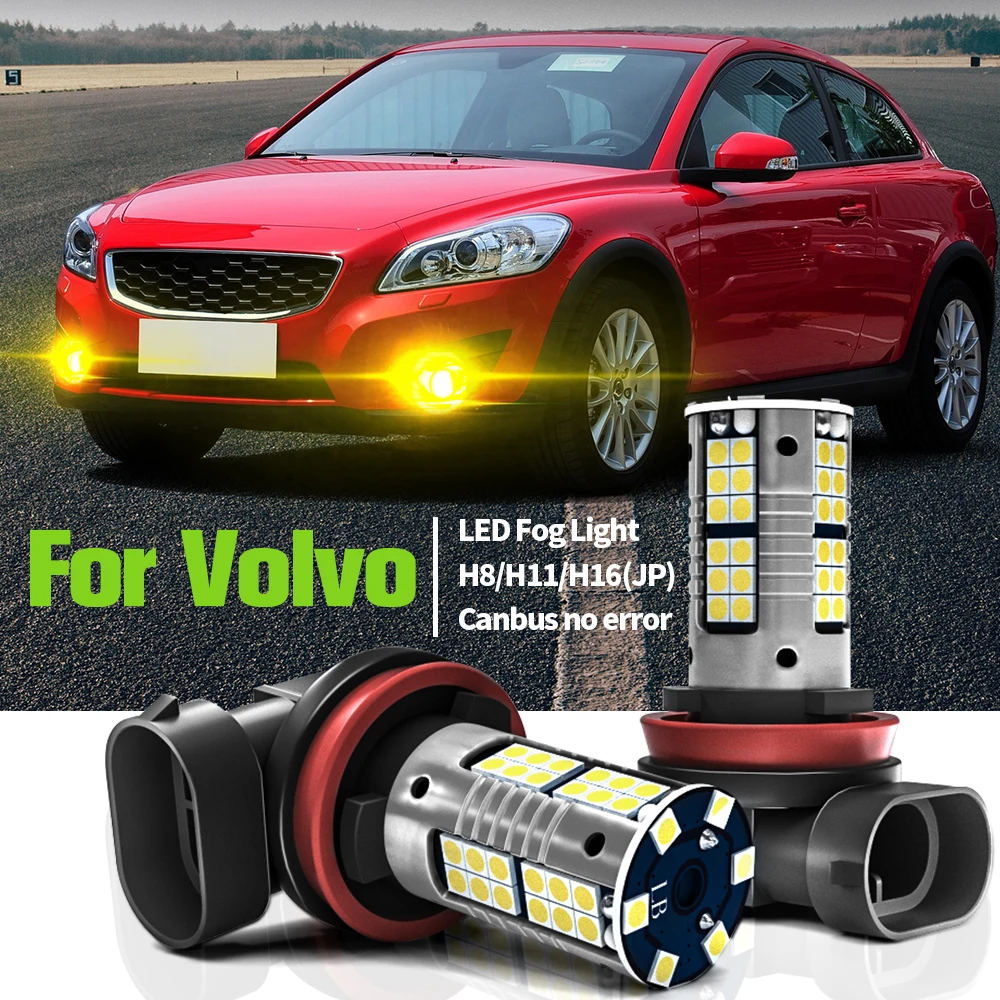 

2pcs LED Fog Light Blub Lamp Canbus No Error H8 H11 For Volvo C30 2006-2013 C70 S40