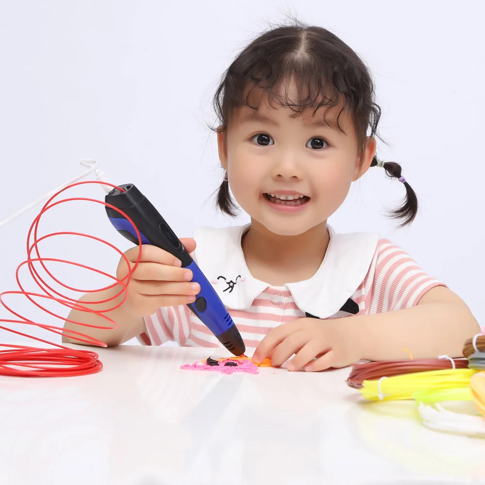 Original Model 3D Pen With 20 Color ABS Filament Plastic 3 D Printing Pens Creative Toy Birthday Gift For Kids Design Drawing . |