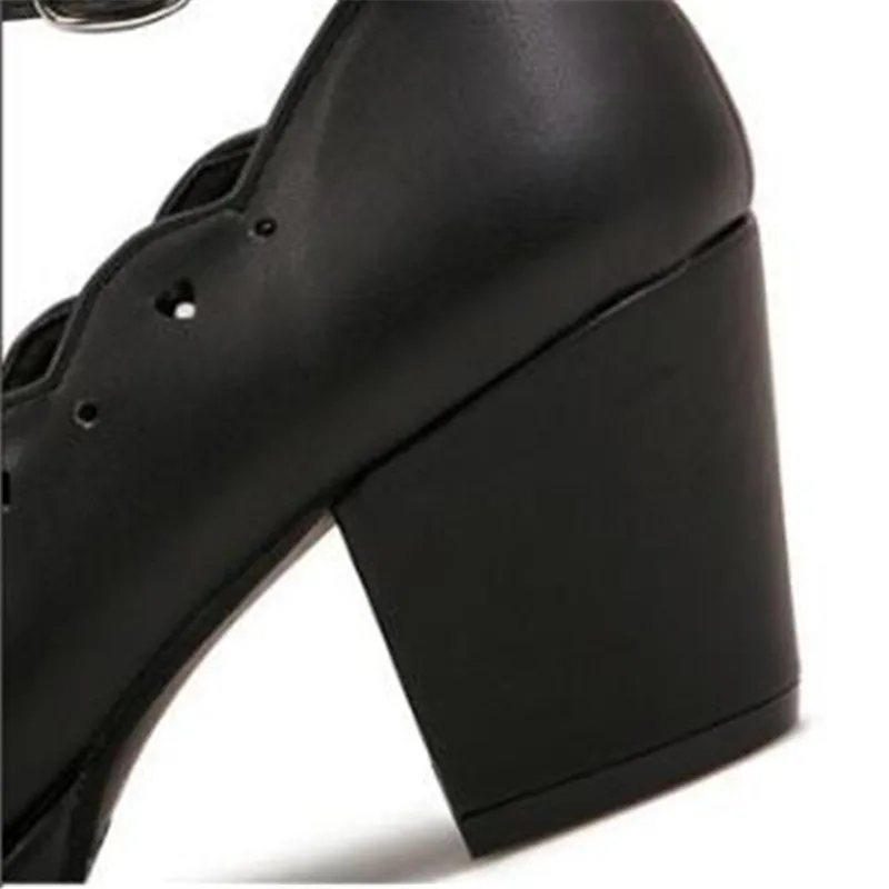 

Lolita shoes cute heavy-bottomed round head women high heel shoes kawaii bowknot love princess cosplay shoes uniform lolita cos