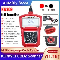 professional konnwei obd%e2%85%b1 scanner kw309 for car fault code reader diagnostics tools support 7 languages check vehicles engine