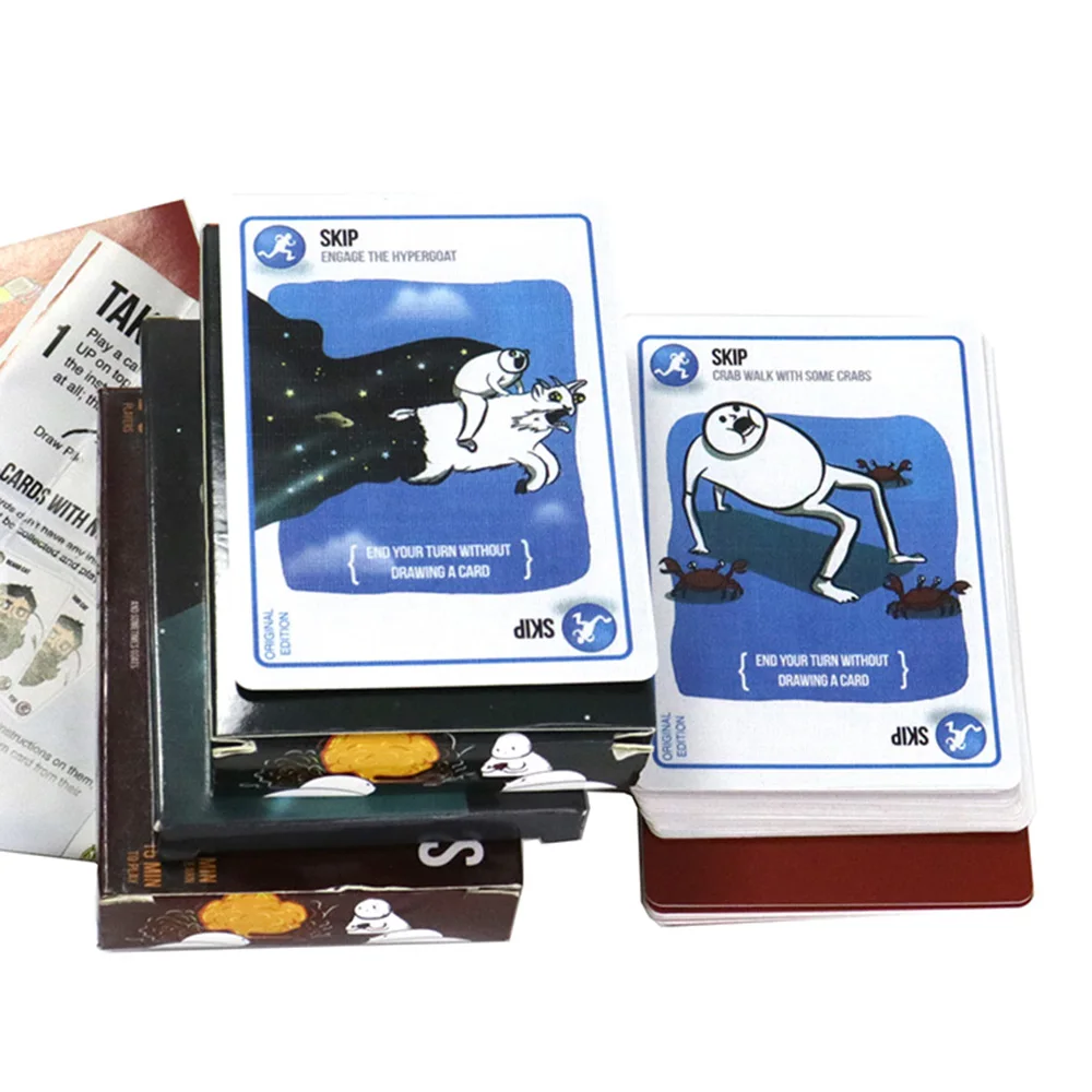 

kitten explode fun family party board game for kids adult Original-Red Box, NSFW -Black Box card Games