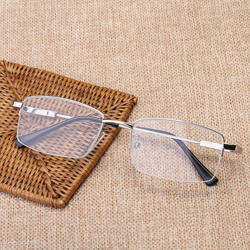 Square Half Frame Alloy Reading Glasses Men Women Resin Lens Eyeglasses Hyperopia Prescription +1.0 1.5 2.0 2.5 3.0 3.5 | Аксессуары для
