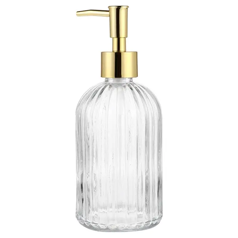 

Флакон-дозатор для геля для душа прозрачный, 400 мл, 2 шт.