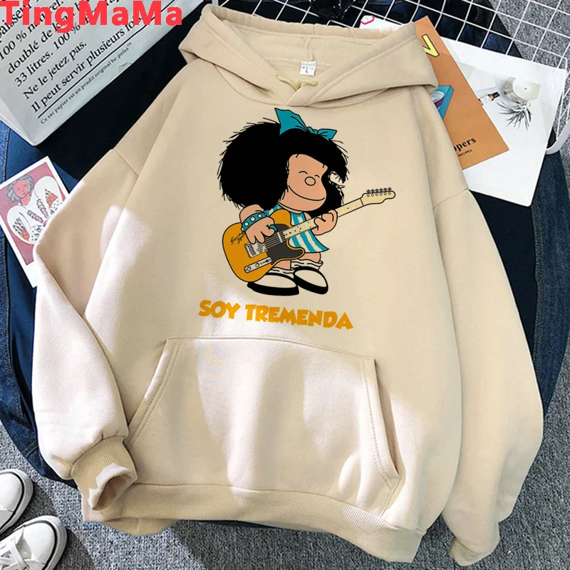 

Толстовка Mafalda мужская оверсайз с графическим принтом, уличная одежда, y2k