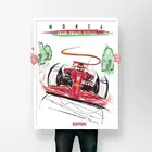 Винтажный постер MONZA Grand Premio D'ITALIA с классическим автомобилем, Картина на холсте, домашний декор, Настенная картина для гостиной