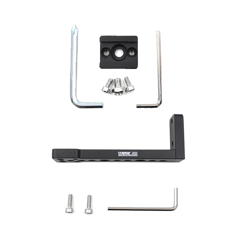 2 in 1 kit DJI Ronin SC Ronin-S Аксессуары Расширенный кронштейн монитора светодиодный видео свет монтажная пластина с холодным башмаком 3/8 1/4 дюйма адаптер - Цвет: 2 in 1 kit