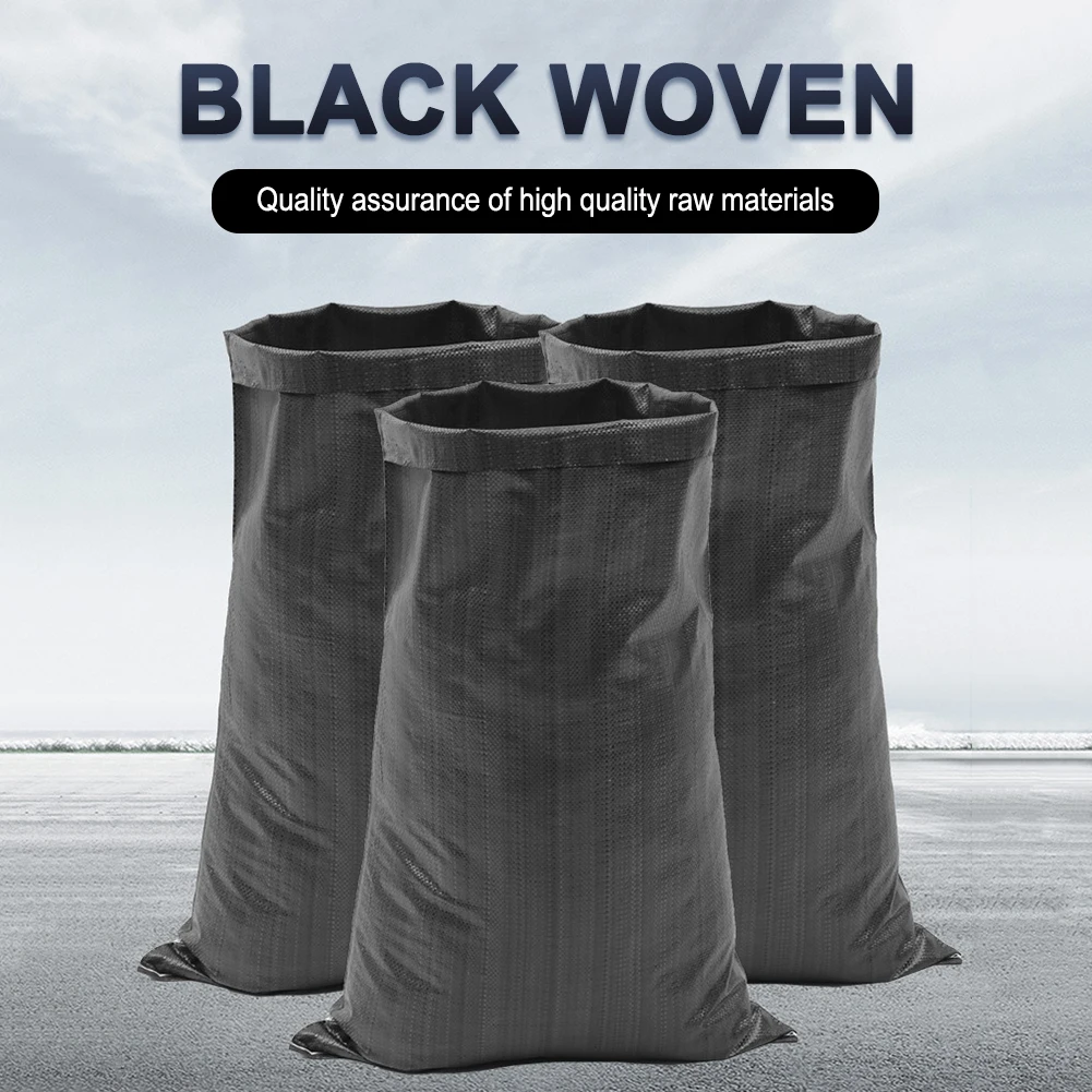 

10Pcs 10Pcs Flood Control Sand Bag Thickened Empty Flood Resistant Plastic Fabric Heavy Duty Thick Sandbag Dropshipping Sandsack