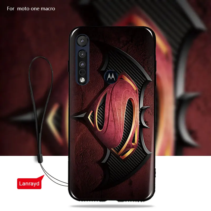 Чехол для Moto one macro из мягкого ТПУ силикона с модным рисунком Motorola G8 Play Funda Мягкий
