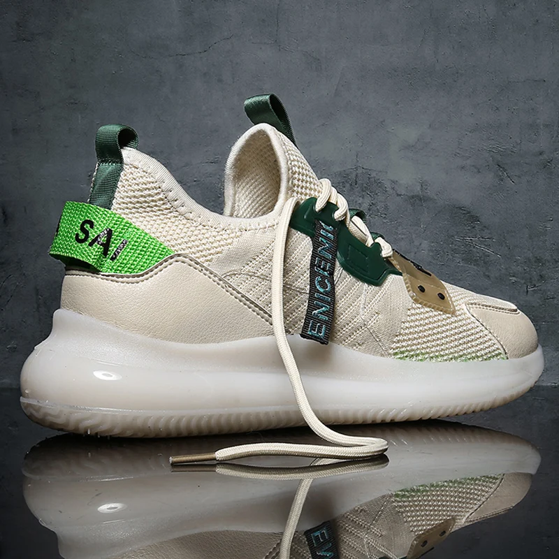 

Men Lightweight Running Jogging Casual Men Chunky Sneakers Breathable Sport Shoes Mens Trainers Zapatillas Hombre Size 39-44