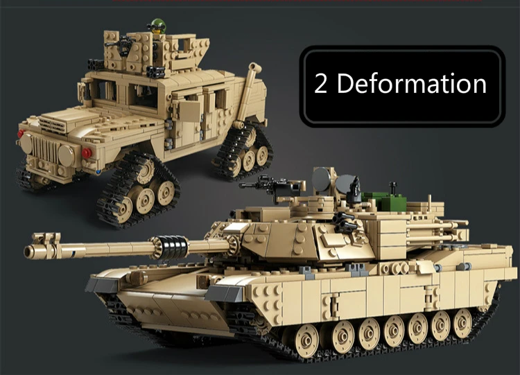 M1A2 танки 1463 шт. Kazi ABRAMS MBT основной боевой танк строительные блоки наборы моделей