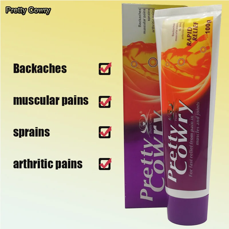 

5pcs Pretty Cowry Analgesic Cream is suitable for rheumatoid arthritis/neck/waist/leg joint pain ointment