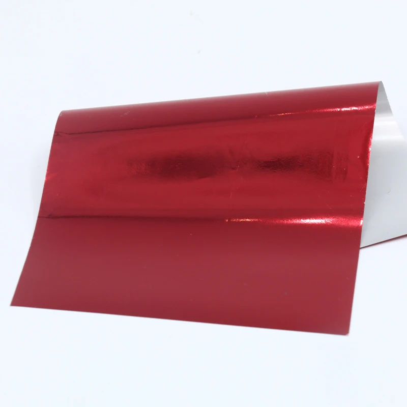Фольга для горячего тиснения красная 8x15 см голографическая переносная