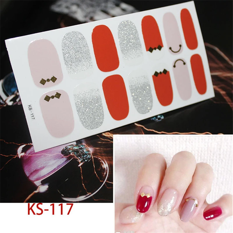 Разноцветные наклейки для ногтей маникюра самоклеящиеся настоящие полоски лака