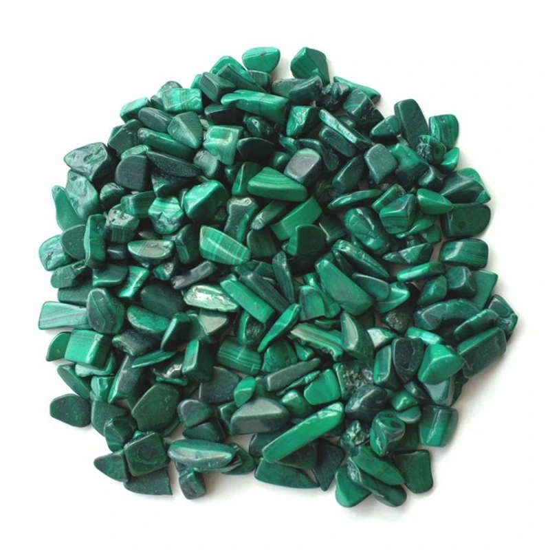 Красивый природный зеленый кварцевая галька анахитовые чипсы лечебные