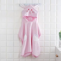 children bath towl cute cartoon hooded cloak beach towel animal printed microfiber swimming bath towel for baby boys girls